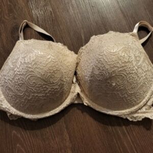 42 DD Smart & Sexy Lace Bra in Cream